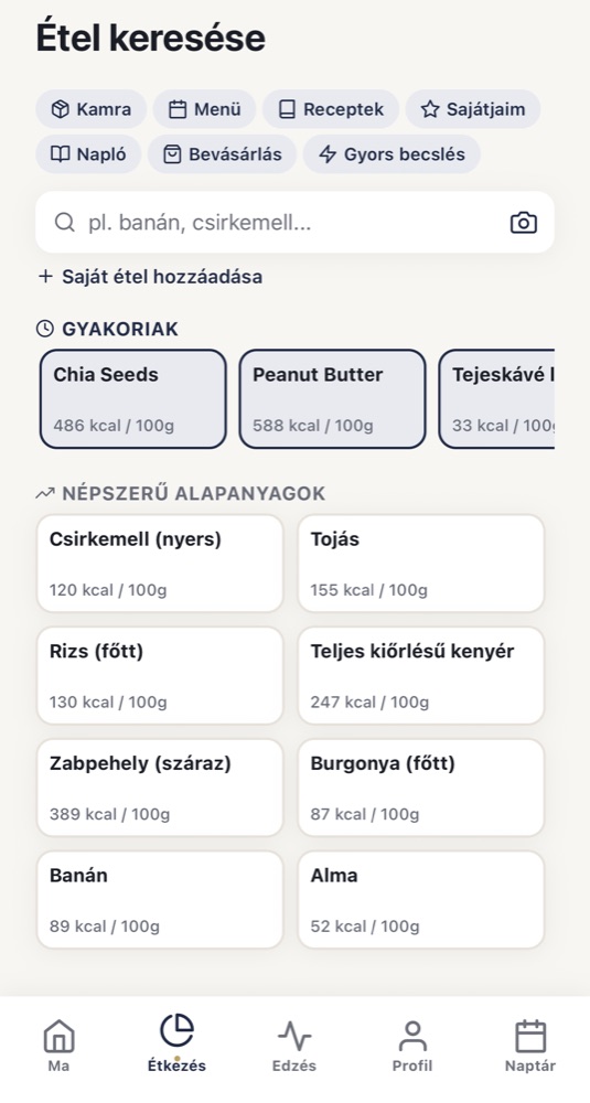 Ételkeresés a Kelvóban